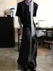 Camiseta Patchwork Estilo Retro Americano com Gola Volumosa, Manga Curta Masculina Verão Novo Estilo, Caimento Solto, Sensação de Alta Qualidade, Top de Meia-Manga Nicho