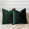 Capas de almofada de sofá de tecido minimalista moderno feitas sob medida, um produto popular de comércio eletrônico transfronteiriço, apresentando capas de almofada decorativa de veludo de cor sólida (recheio não incluído)