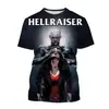 Camiseta Estampada Digitalmente 3D de la Película de Terror "Persiguiendo Almas Fantasmales" para Hombre y Mujer de Manga Corta 2024 Venta Caliente Transfronteriza