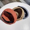 Boina Plisada de Diseñador Japonés para Mujer Versátil Adelgazante para la Cara Primavera Verano Seda de Leche Transpirable Sombrero de Artista