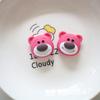 Boneca dos desenhos animados resina jóias acessórios diy material elástico hairpin set material urso coelho bunda sul 8
