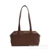 Bolsa Tote Grande Capacidade Retrô para Mulheres Outono 2026 Nova Bolsa de Ombro Único para o Dia a Dia Toque de Luxo Superfície Macia Moda Casual