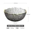 Hogar creativo nuevo vajilla japonesa irregular tazón para helado fruta postre fideos instantáneos ensalada tazón de cristal