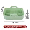 Bandeja Rectangular de Silicona para Hornear del Fabricante, Disponible en Stock, para Uso en Freidora de Aire Casera, Horno de Cocina y Microondas