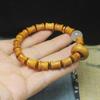 Sándalo verde madera dorada violeta bambú pulsera cuentas luminosas anillo giratorio Wen play cuentas de rosario cuentas de Buda joyería al por mayor