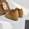 Otoño 2026 Nuevo 9cm Tacón Oculto Zapatos Birkenstock Mujer Suela Gruesa Zapatos para Personas Bajas Versátiles Retro Planos Mujer