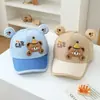 Chapéus Infantis 2026 Primavera/Verão Novo Chapéu Boné de Pato Protetor Solar Urso e Coelho Desenho Animado Bonito Boné de Baseball Atacado