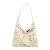 Nuevo bolso de hombro para mujer estilo chino, moderno bolso de antebrazo bordado, bolso de media luna moderno para el día a día