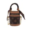Bolso Transfronterizo para Niños Otoño e Invierno Nuevo Moda Europea y Americana Letra Mini Bolso Cilindro Exquisito Bolso Cruzado de Cadena para Niñas Moderno