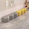 Sofá de Recepción de Área de Descanso, Sofá Pequeño Creativo Largo y Ondulado, Área de Espera de Tienda Sencilla, Banco Sofá de Institución de Formación
