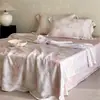 Edición de mostrador 20% Seda Hilo 60 Tencel de Lenzing Juego de Cama de Verano de Cuatro Piezas Lyocell Seda Helada Refrescante Colcha de Verano