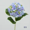 Flores artificiales, flores de seda, materiales florales para bodas, hortensias de un solo tallo con ramas decorativas, arreglo de escena de boda, paisajismo exterior, arreglos florales de hortensias