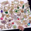 Pendente Micro de Zircônia Colorida de Indústria Pesada de Alta Qualidade Conjunto de Cobre Zircônia Topázio Diamante Completo Colar DIY Feito à Mão Pingente Único