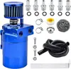 Modificación de Coche Universal Transpirable Catch Can de Aceite 300ML con Filtro de Aire Catch Can de Aceite Aleación de Aluminio Recuperación de Aceite Intake Can