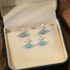 Aretes de Clip con Borla de Perlas Super Brillantes Nicho Exquisito Moda Aretes Versátiles Lujo Ligero Alta Gama Aretes de Botón Joyería