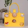 Bolso de Fieltro de Celebridad de Internet, Bolsa de Regalo de Alta Gama, Bolso Tote Pequeño de Fieltro de Dibujos Animados, Bolso de Mano Souvenir de Luna Llena