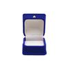 Caja de Joyería con Casa de Flocado Estilo Europeo Taburete Pequeño Cuadrado Europeo Caja para Anillos Pendientes Empaque de Joyería Transfronterizo Venta al por Mayor