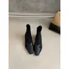 Primeiro Encontro Ji Design Sense Estilo de Rua Nicho Botas de Cano Curto Femininas Outono Inverno Novo Pequenas Botas Francesas Nude Botas Emagrecedoras Chelsea