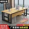 Mesa de gerente simples para uma pessoa, mesa de computador, mesa de supervisor moderna minimalista, conjunto de mesa e cadeira de escritório