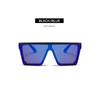 Gafas de sol de una pieza de gran tamaño de moda, Estilo retro europeo y americano moderno, Gafas unisex para pareja Q1001, Lujo ligero