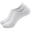 Calcetines Invisibles de Seda de Hielo Ultra Delgados Transpirables Absorbentes de Sudor para Hombre de Verano Color Sólido Negro Blanco Gris Sin Muestra de Tobillo Silicona Antideslizante Sin Caída del Talón