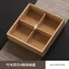 Caja de Almacenamiento de Medicamentos de Nueve Compartimentos con Compartimento Tapa Caja de Frutos Secos Caja de Exhibición de Té Bandeja Caja de Madera