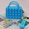 Porta-moedas de Lata Colorido de Desenho Animado em Silicone, Bolsa Criativa para Fones de Ouvido, Porta-moedas de Cola de Boneca de Silicone Atacado
