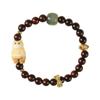 Pulsera curativa de 2023 con diseño de raíz de asta de oso, original de sándalo, tejida a mano, de un solo círculo, para hombres y mujeres.