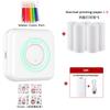 Impresora Mini Portátil Inalámbrica Transfronteriza Se Puede Conectar a Teléfono Móvil Pequeña para Hogar Autoadhesiva Etiqueta Impresora de Fotos