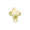 Fabricante S925 Estrella de Cinco Puntas Corazón Corazón de Melocotón Flor de Cuatro Hojas Cabeza de Pendiente Redonda Aleación Color Duradero Anillo Joyería para Oreja Accesorios