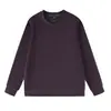 Sudadera Pesada de Cuello Redondo Bordado de Logo Personalizado Unisex Espesa Lisa Pullover Sudadera Top Holgado Estampado de Texto