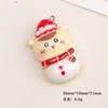 Accesorios de Resina DIY de Dibujos Animados Joyería Kawa Navidad Pegamento de Crema Pasador Funda de Teléfono Móvil Hebilla de Zapato Llavero Colgante con