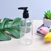 Botella con bomba de clip de 300 ml de cuello largo, botella de gel hidroalcohólico, botella de presión transparente, botella de cuello largo de 300 ml, sub-botella para gel de ducha