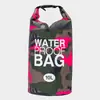 Bolsa Impermeável Camuflada Transfronteiriça Bolsa Impermeável para Rafting Amazon Barrel Impermeável de Ombro Único e Duplo Bolsa de Praia Bolsa de Armazenamento para Natação