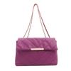 Bolso bandolera informal para mujer, moderno, sencillo, pequeño, cuadrado, novedad de verano 2024, bolso de hombro informal con ribete para mujer.