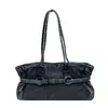 Bolsa de Ombro Jeans Retrô Coreana Feminina Início do Outono Grande Capacidade Tendência Nicho Versátil Elegante Bolsa Tote de Ombro Único