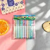 Canetas Marca-Texto Gradiente de Alta Qualidade, Conjunto Embalado com 12 Cores, Cores Amigáveis aos Olhos para Estudantes, Canetas Marcadoras de Grande Capacidade, Atacado