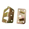 Suministro de accesorios para muebles cama colgante color invisible zinc bisagra de cama 70mm cama infantil colgante conexión cama de madera lámina de hierro código de esquina de cama