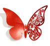 Tarjeta de Copa de Boda Hueca Blanca Adhesivos de Pared de Mariposa 3D Decoración Fiesta Suministros para Amueblar el Hogar Diseño Punto Venta al por Mayor