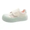 Zapatillas deportivas blancas de velcro, suela gruesa, color blanco lechoso para mujer, lindas y originales, nuevas de primavera/verano 2026, estilo coreano chic de nicho