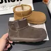 Zapatos de Nieve Birkenstock Algodón para Mujer Felpa 2026 Invierno Más Terciopelo Engrosados Cálidos Suela Gruesa Botines Cortos Cuero Escarchado Elegantes