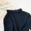 [en stock] suéter para niña invierno nuevo bebé estilo occidental camisa básica suéter de encaje de cuello redondo para niños