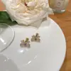 Pendientes de Aro con Lazo de Plata S925 para Mujer, Diseño de Nicho, Nuevos Estilos 2024, Clips para Orejas, Joyería Simple y de Alta Gama al por Mayor