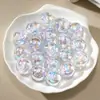 Grânulos redondos de furo reto galvanizados Liangzhu Mengdie 16mm corrente de celular com contas corrente de bolsa acessórios de joia DIY cordão de contas atacado