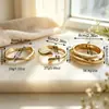 Europa Venta Caliente Moda Simple Personalidad Aleación Brillante Juego de Tres Piezas Pulsera para Mujer Pulsera de Alta Gama Venta al por Mayor