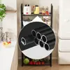 Nuevo Estante para Horno de Microondas Almacenamiento para Cocina del Hogar Multicapa Multifuncional Plástico Móvil Artefacto para el Hogar Venta al por Mayor