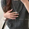Collar con Cadena de Tirar y Colgante de Estrella Plateada Estilo Coreano para Mujer 2026 Nuevo Artículo Popular Cadena para Suéter de Lujo Ligero y Acabado de Alta Gama