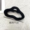 Otoño e invierno negro flocado forro polar clip para mujer nuevo de alta gama parte posterior de la cabeza horquilla grande clip de tiburón horquilla que combina con todo venta al por mayor