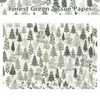 Papel de Seda Árbol de Navidad Acuarela Wx148 17g Papel de Envoltura a Prueba de Humedad para Dulces de Regalo Decoración de Bosque Papel de Seda