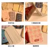 Espejo plegable portátil muy elegante con diseño de lazo, espejo compacto de viaje estilo ins, espejo de escritorio, espejo de maquillaje